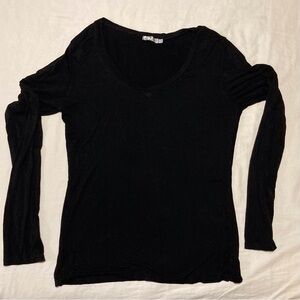 Avani Black Fitted Long Sleeve Blouse‎
